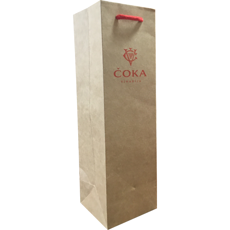 Twisted Handle Paper Wine Bags 