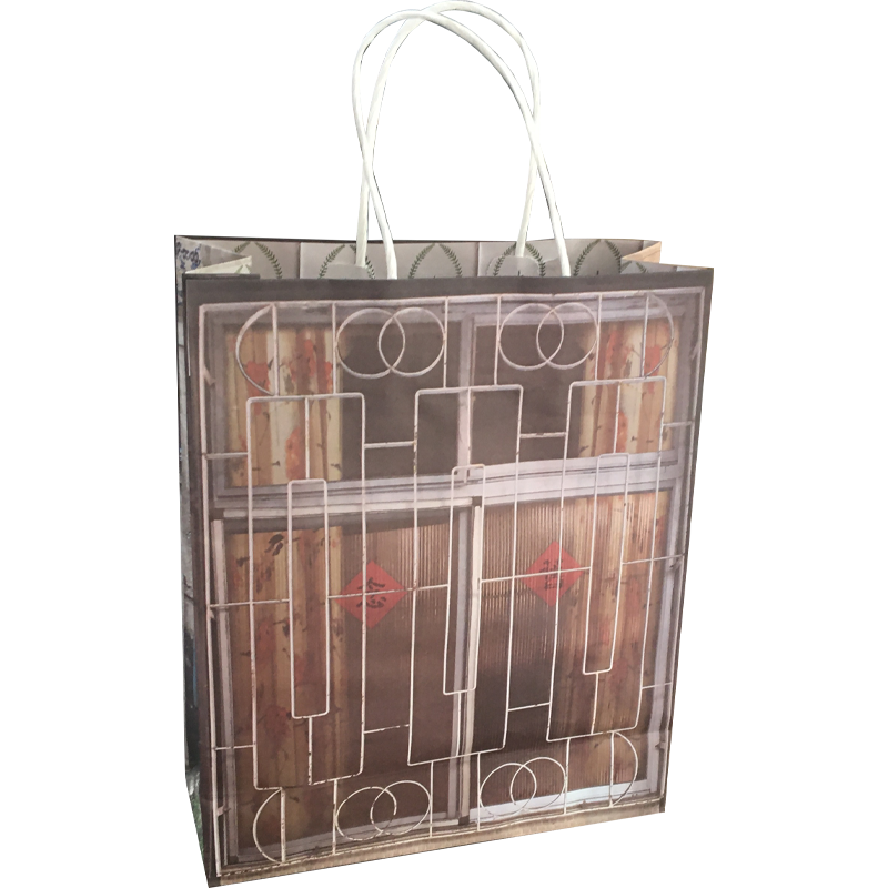 Twisted Handle White Kraft Paper Bags
